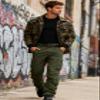 AKCARGO Cargo Pants for Men Casual Outdoor Relaxed Fit Camo Work Pants with 8 Pockets No Belt Military Green 32 view 3
