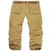 AKCARGO Cargo Pants for Men Casual Outdoor Relaxed Fit Camo Work Pants with 8 Pockets No Belt Khaki 36 view 4
