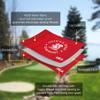 COGOLFING U.S.Tour 2025 Golf Flag Mini, 8x6 Inch, Double-Sided Silk-Screened, Fade-Resistant 420D Nylon, Ideal for Backyard Practice Putting Green, Red, 1-Pack view 3