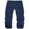 AKCARGO Cargo Pants for Men Casual Outdoor Relaxed Fit Camo Work Pants with 8 Pockets No Belt Royal Blue 36 view 2