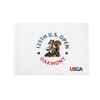 COGOLFING Standard Golf Flag U.S.Tour 2025, Tube Insert, 14x20 Inch 420D Nylon Dual-Sided Silk-Screen, Ideal for Practice Putting Green, Driving Range, Course, Club, White, 1-Pack