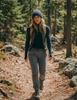 Long Sleeve Athletic Tops for Women Thermal Mock Neck(Black,L) view 3