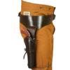 Full Grain Buff Leather Hip Gun Holster with Belt, Old Western Cowboy Revolver Pistol Gun Cover .22 Holster Heritage Rough Rider, Fast Draw Rig Fits 4" to 6.5" Barrel (.22 Caliber, 40 Inch-42 Inch) view 1