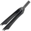 HWEVDHJ BMX Fork 14/16/18/20/22 Inch Carbon Fiber Folding Bike Rigid Fork C-Brake 28.6mm 1-1/8" Straight Tube Bikes Front Fork QR 100 Mm(Gloss Black,18"-100mm) view 1