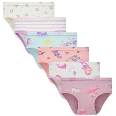 Sladatona Little Girls'Soft Cotton Underwear Comfort Panties Toddler Briefs 5yrs