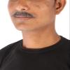 BC GOODS BY Cosplay Ready Men's Human Hair Mustache for a Realistic Look, Grey view 2