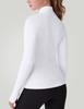 Thermal Long Sleeve Women Mock Neck Baselayer Top(White,XL) view 3