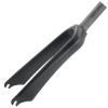 HWEVDHJ BMX Fork 14/16/18/20/22 Inch Carbon Fiber Folding Bike Rigid Fork C-Brake 28.6mm 1-1/8" Straight Tube Bikes Front Fork QR 100 Mm(Matte Black,16"-74mm) view 1