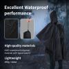 Lixada Hooded Rain Poncho Waterproof Raincoat Jacket Reusable, Multi Use Rip Stop Lightweight Rain Coat for Men Women Adults view 2