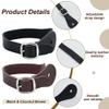 FINGERINSPIRE 4 Sets Imitation Leather Spur Tag Straps in Black Coconut Brown, Adjustable Boot Straps with Alloy Buckle for Western Men Women Equestrian Supplies view 4