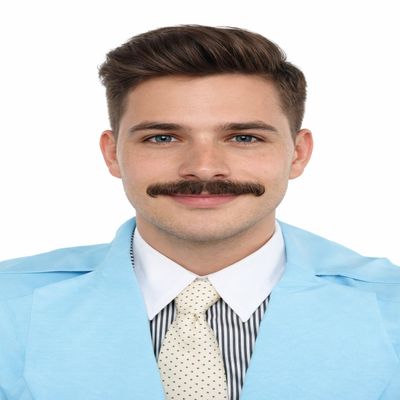 BC GOODS BY Men's Premium Human Hair Mustache Enhance Your Cosplay Look, Black