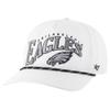 47 Men's White Philadelphia Eagles Wave Speckle Hitch Rope Adjustable Hat view 1
