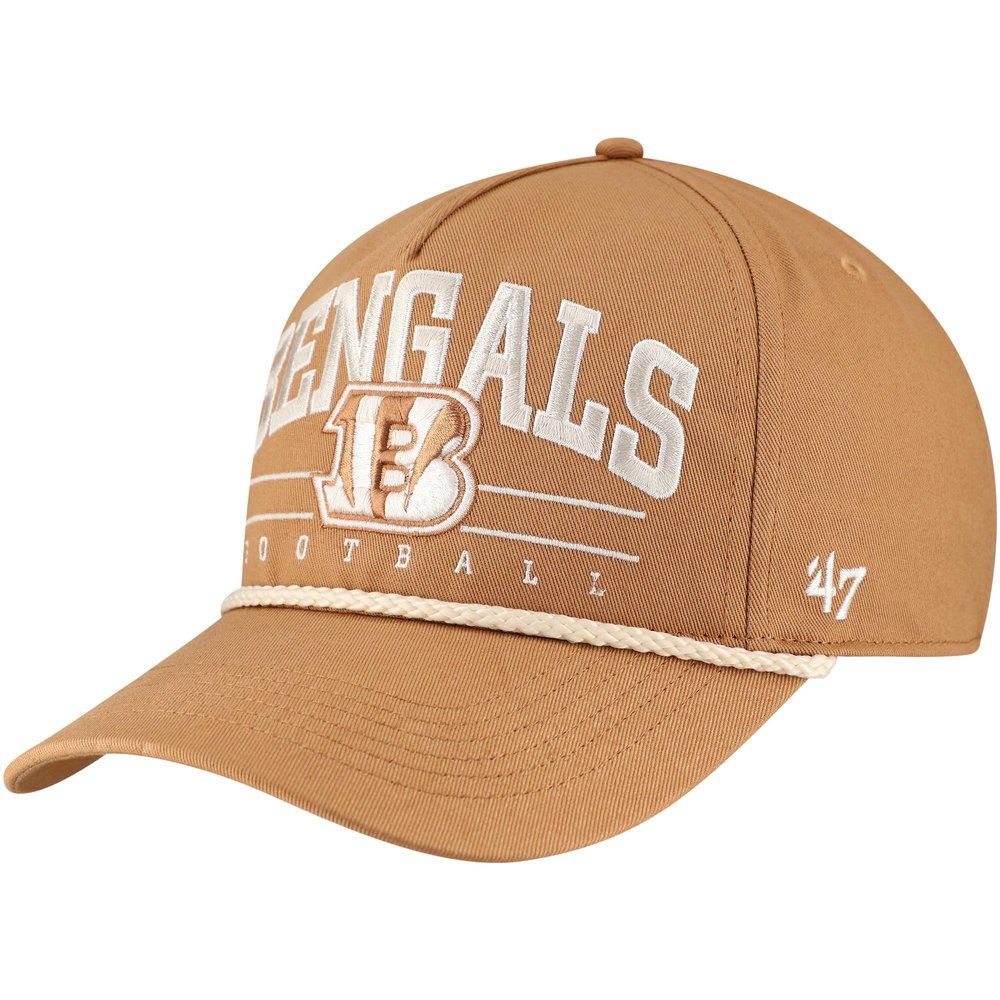 47 Men's Tan Cincinnati Bengals Roscoe Rope Hitch Adjustable Hat