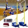 Volleyball Poles for Backyard, with Volleyball Net/Badminton Net, Indoor& Outdoor Heavy Duty Volleyball Poles, Adjustable 4 Heights of 5ft-6.8ft with Wheels and Net, for Adults Kids Stadium. view 1