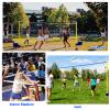 Volleyball Poles for Backyard, with Volleyball Net/Badminton Net, Indoor& Outdoor Heavy Duty Volleyball Poles, Adjustable 4 Heights of 5ft-6.8ft with Wheels and Net, for Adults Kids Stadium. view 4