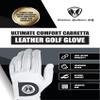 AMERICAN GENTLEMAN GOLF 100% Cabretta Leather Golf Glove, Non-Slip Grip, Soft Pure White Ventilated Men's Glove for Comfort, Breathability, Secure & Adjustable Fit - (Left Hand, Medium) view 4