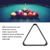Keenso Pool Table Balls Rack, Pool Table Balls Rack Wooden 57.2mm 9 Ball Billiard Triangle for Snooker Accessories Black view 3