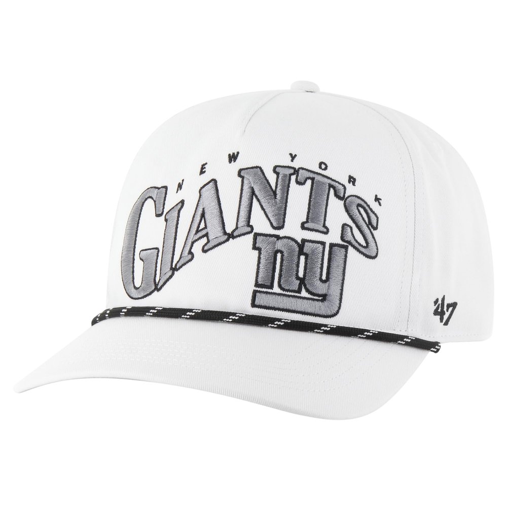 47 Men's White New York Giants Wave Speckle Hitch Rope Adjustable Hat