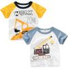 ALEXZV Toddler Boy' Shirts 2 Packs Dinosaur Short Sleeve Tops T-Shirt Size for 3-6 Years (US, Age, 4 Years, 5 Years, Double Hook Machine) view 1