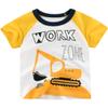ALEXZV Toddler Boy' Shirts 2 Packs Dinosaur Short Sleeve Tops T-Shirt Size for 3-6 Years (US, Age, 4 Years, 5 Years, Double Hook Machine) view 2