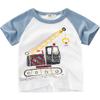 ALEXZV Toddler Boy' Shirts 2 Packs Dinosaur Short Sleeve Tops T-Shirt Size for 3-6 Years (US, Age, 4 Years, 5 Years, Double Hook Machine) view 3