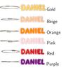 5 Pcs,3D Printed Bike Personalized Name Tag,Hard Plastic Personalized Key Chain, Customized Name Text Tag, Luggage Tag, Backpack Tag, Lunch Box Tag,Water Bottles Tag, Beach Bag Tag view 3