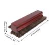 Billiard Table Brush, 3 Sided Horse Hair Cleaner Pool Table Wood Handle for Corners Edges Home Game Room Commercial Maintenance view 2
