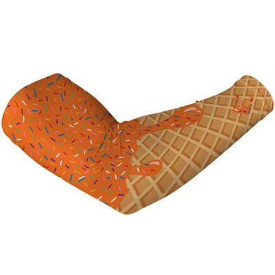 Elite Athletic Gear Ice Cream Compression Arm Sleeves - Youth & Adult Sizes - 13 Color Options - Sports & Fitness - Sold Individually (Orange, Adult L/XL)