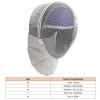 Yomiyuyr Comfortable PU Leather Fencing Helmet, Training Mask with Steel Mesh, Fencing Gear for Fencing Competitions, Sports (S - Facial Circumference 20.9-22.8in) view 4