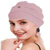 osvyo Cotton Chemo Turbans for Women Cancer Hairloss hat - Cotton Lightweight Headwear Sealed Packaging Light-Apricot-Blush view 1