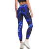 Blue Octopus with Glowing Tentacles Sea Workout Leggings for Women High Waisted Tummy Control Yoga Pants Soft Biker Pants L view 3