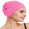 osvyo Cotton Chemo Turbans for Women Cancer Hairloss hat - Cotton Lightweight Headwear Sealed Packaging Fuscia Pink view 4