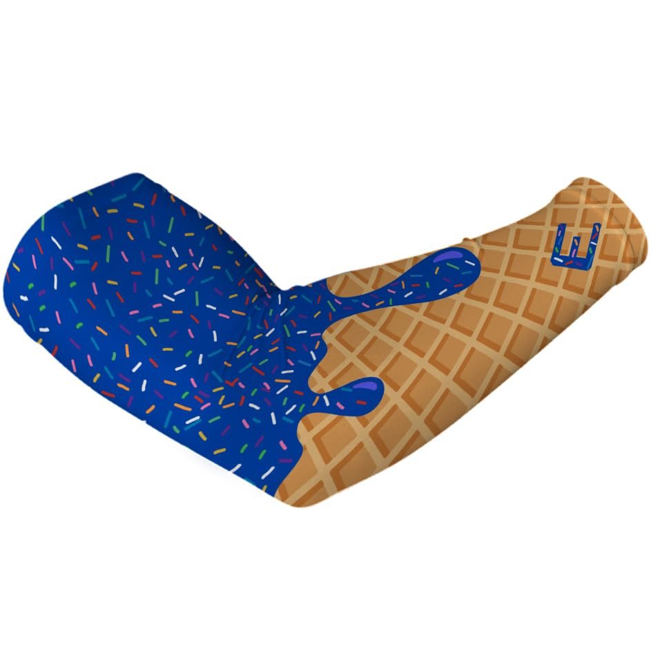 Elite Athletic Gear Ice Cream Compression Arm Sleeves - Youth & Adult Sizes - 13 Color Options - Sports & Fitness - Sold Individually (Royal, Adult XXL)