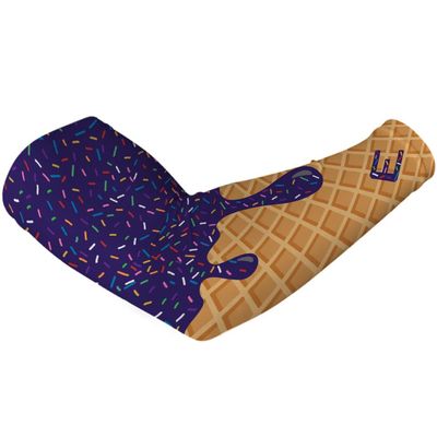 Elite Athletic Gear Ice Cream Compression Arm Sleeves - Youth & Adult Sizes - 13 Color Options - Sports & Fitness - Sold Individually (Purple, Adult S/M)
