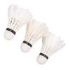 Badminton Ball, Badminton Equipment with Storage Bucket 3pcs White Goose Feather Badminton Foam Ball Heads for Professional Training and Amateurs view 2