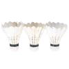 Badminton Ball, Badminton Equipment with Storage Bucket 3pcs White Goose Feather Badminton Foam Ball Heads for Professional Training and Amateurs view 3