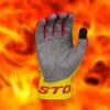 Easton | Adult Walk-Off Ethos Baseball Batting Gloves | Fire | L view 3