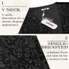 COOFANDY Men's Suit Vests Set Black Floral Formal Vest Single Breasted Business Waistcoat, Black Filigree, M view 3