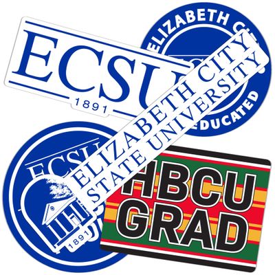 Desert Cactus Elizabeth City State University Sticker ECSU Vikings Sticker Vinyl Decals Laptop Water Bottle Car Scrapbook (T2-HBCU B)