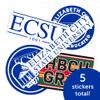 Desert Cactus Elizabeth City State University Sticker ECSU Vikings Sticker Vinyl Decals Laptop Water Bottle Car Scrapbook (T2-HBCU B) view 4