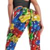 Gummy Bear Candy Workout Leggings for Women High Waisted Tummy Control Yoga Pants Soft Biker Pants L view 2