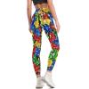 Gummy Bear Candy Workout Leggings for Women High Waisted Tummy Control Yoga Pants Soft Biker Pants L view 3