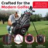 Emerald Isle 14 Way Full Length Divider Golf Bag Stand, Heavy Duty Carry Bag with Rain Hood, Multiple Pockets, Padded Handle and Strap, Lightweight Golf Bag for Men and Women view 3