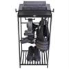 Guard The Line Tac Tower, Police Gear Rack with Biometric Safe, Vest Hanger view 1