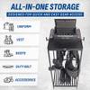 Guard The Line Tac Tower, Police Gear Rack with Biometric Safe, Vest Hanger view 4