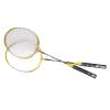 Badminton Racket, Badminton Rackets Set with Storage Bag 25.7in Gold Split Iron Alloy Badminton Racket Set T Shaped Tee Design for Amateur Training Outdoor Backyards view 1
