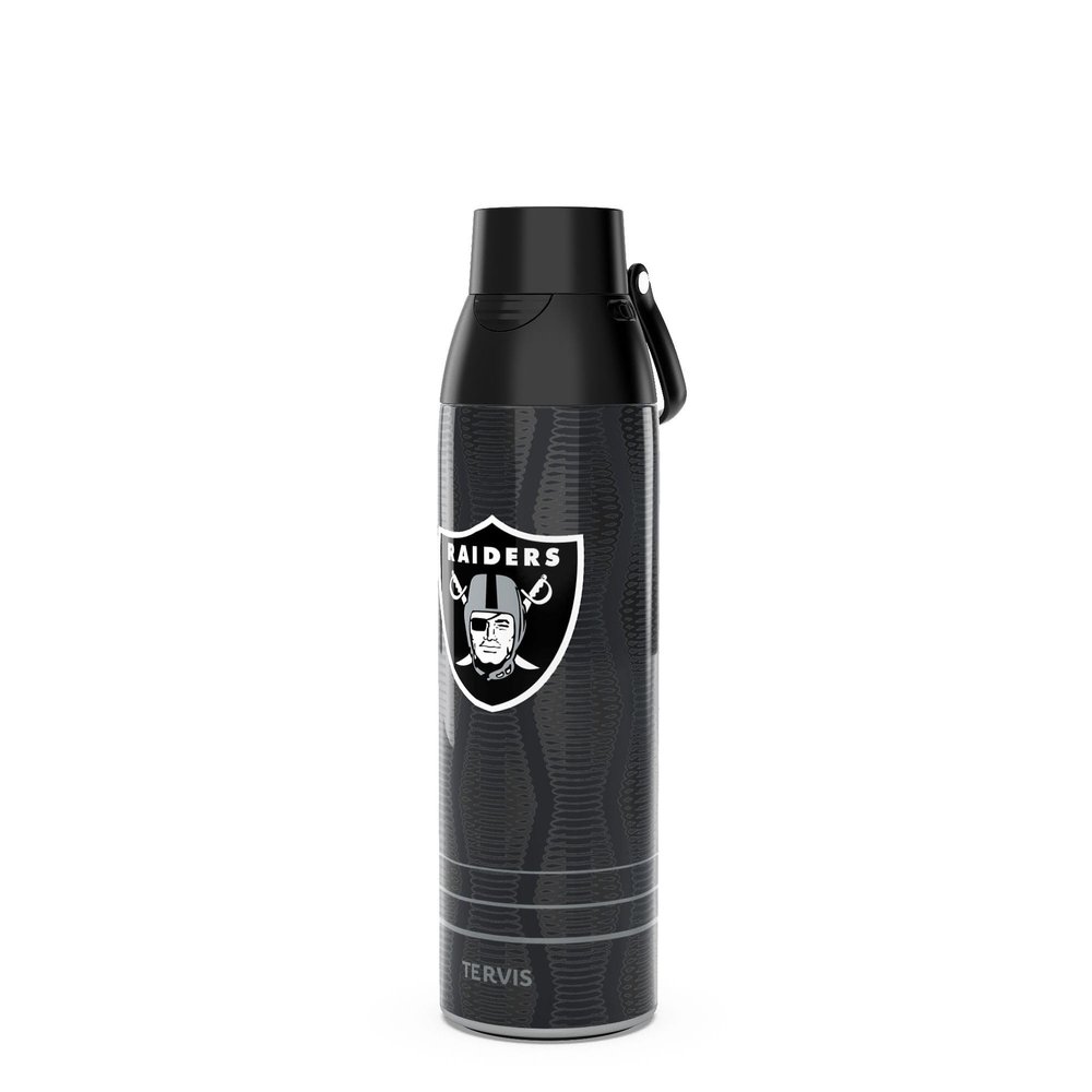 Tervis Venture Water Bottle NFL Las Vegas Raiders - Full Speed Triple Insulated Tumbler Travel Cup Keeps Drinks Cold & Hot, 26oz, Stainless Steel
