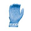 Easton | Adult MAV PRO Baseball Batting Gloves - White/Carolina Blue - Medium view 3