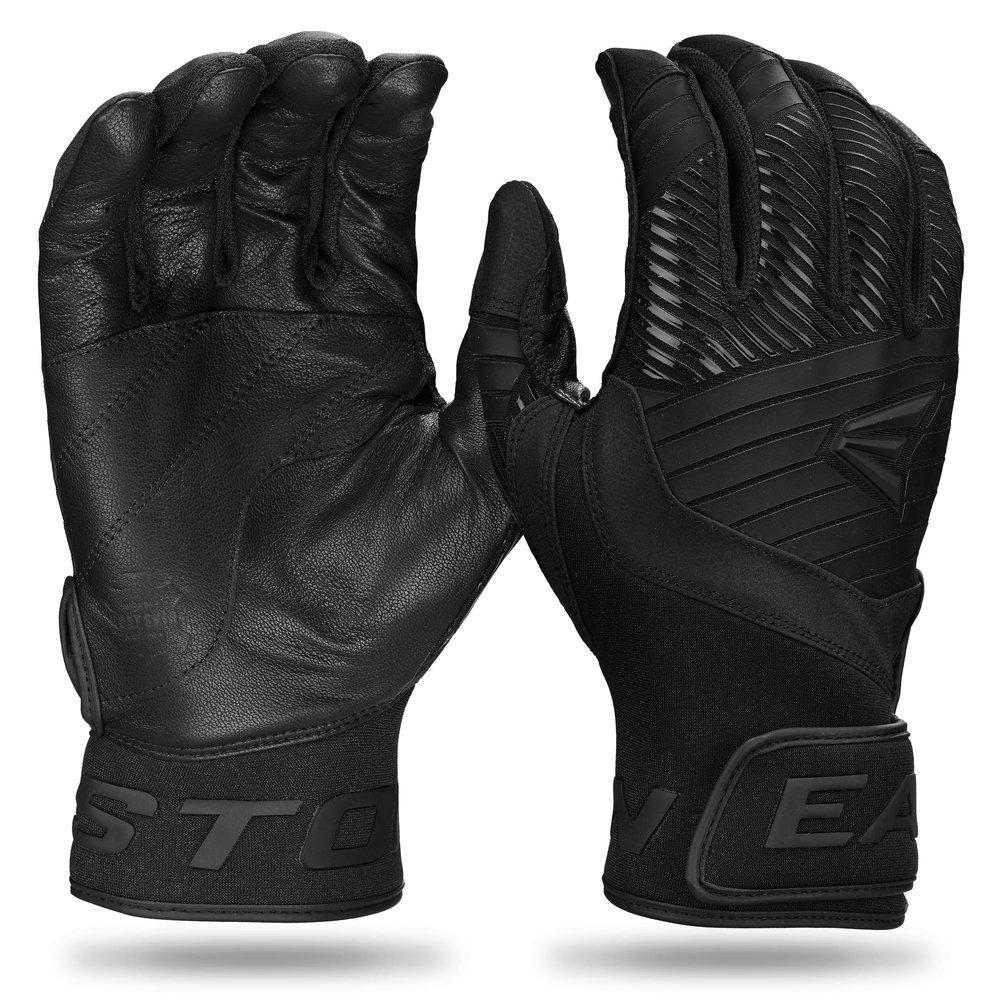Easton | Youth Walk-Off Ethos Batting Gloves | Black/Black | Large