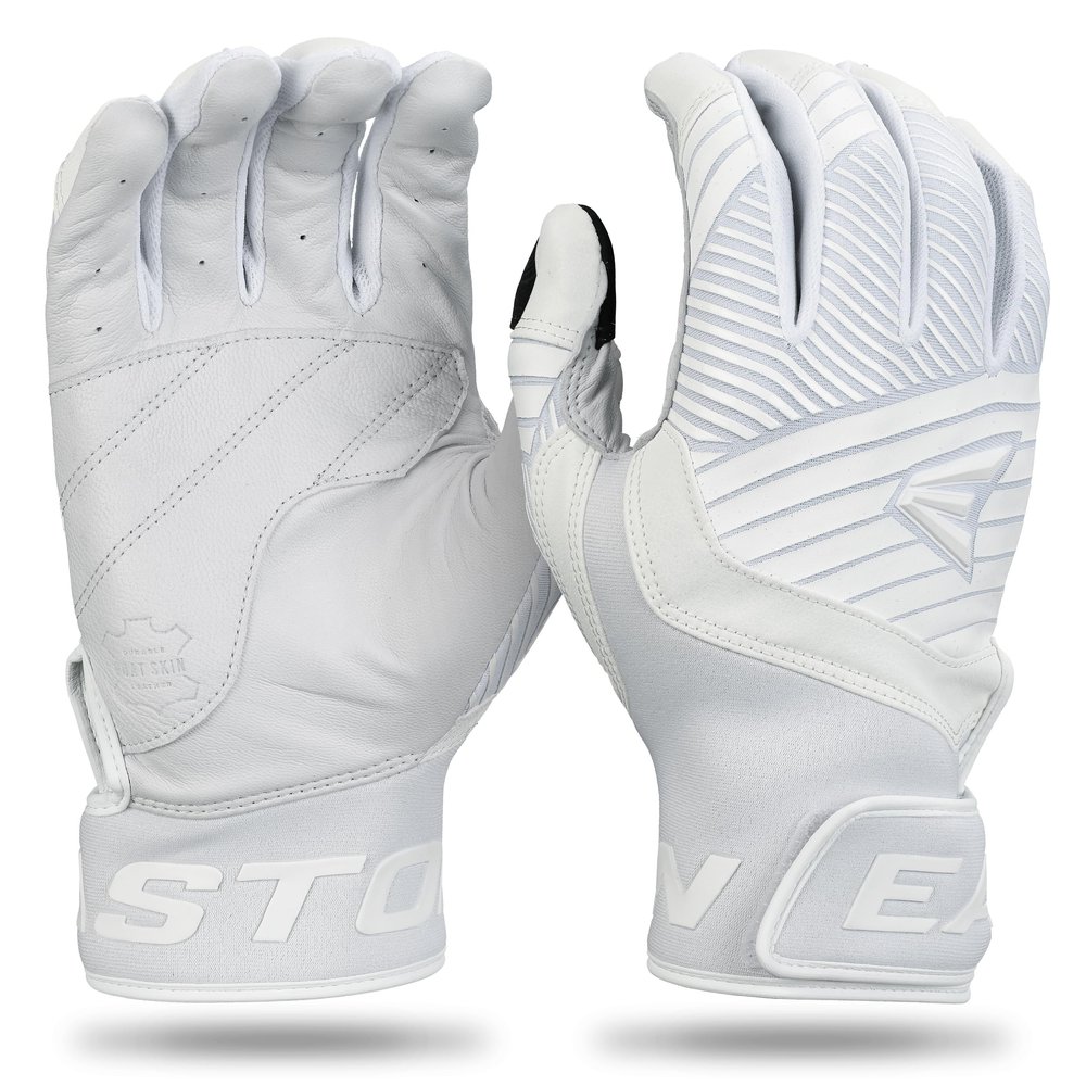 Easton | Youth Walk-Off Ethos Batting Gloves | White/White | Medium